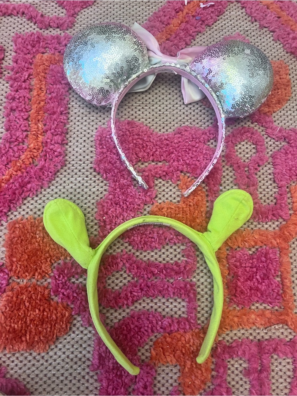 Minnie Mouse sequin thick ears sheet ears 2003 shrek ears
